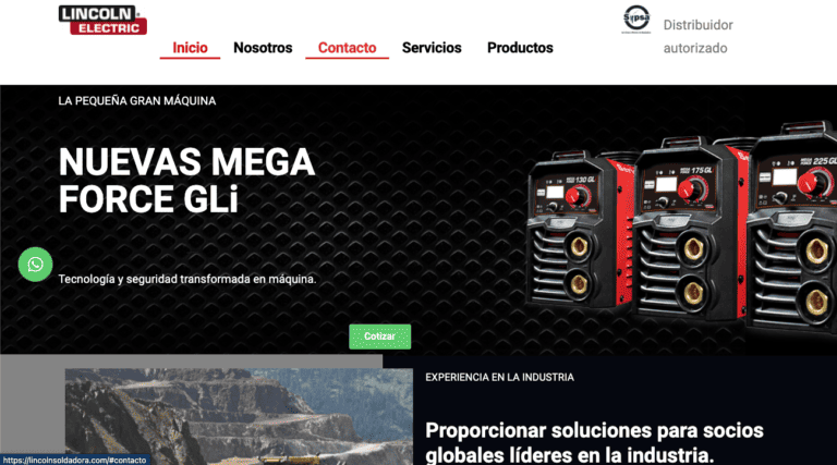 web de lincoln soldadora