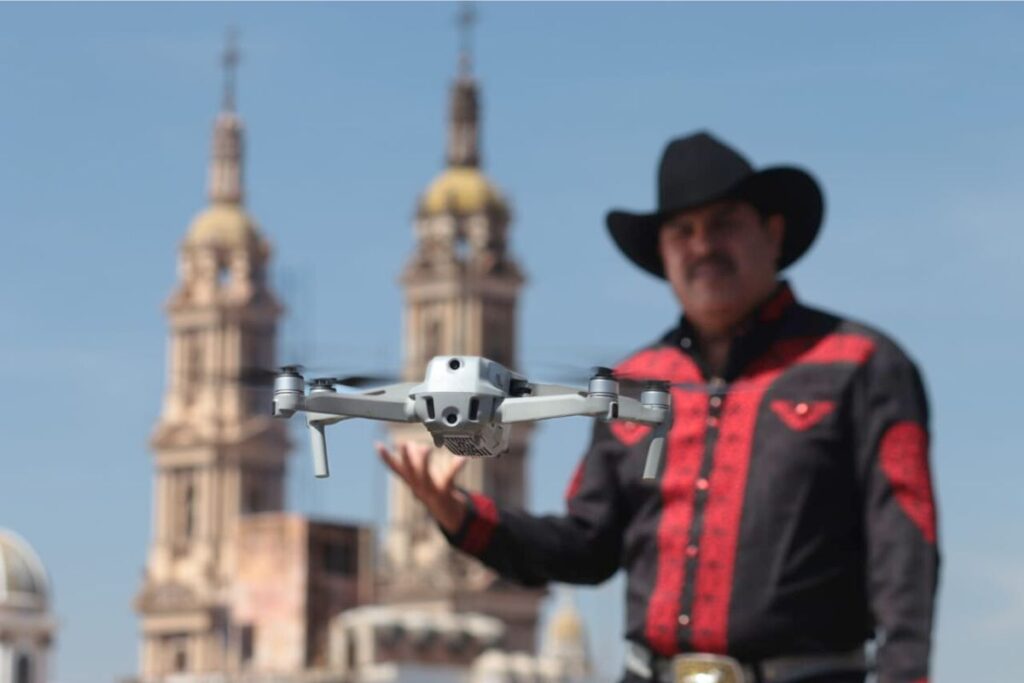 dron para video musical